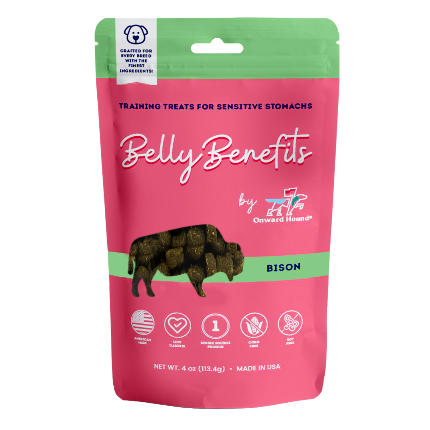Onward Hound Belly Benefits 4oz (Bison)