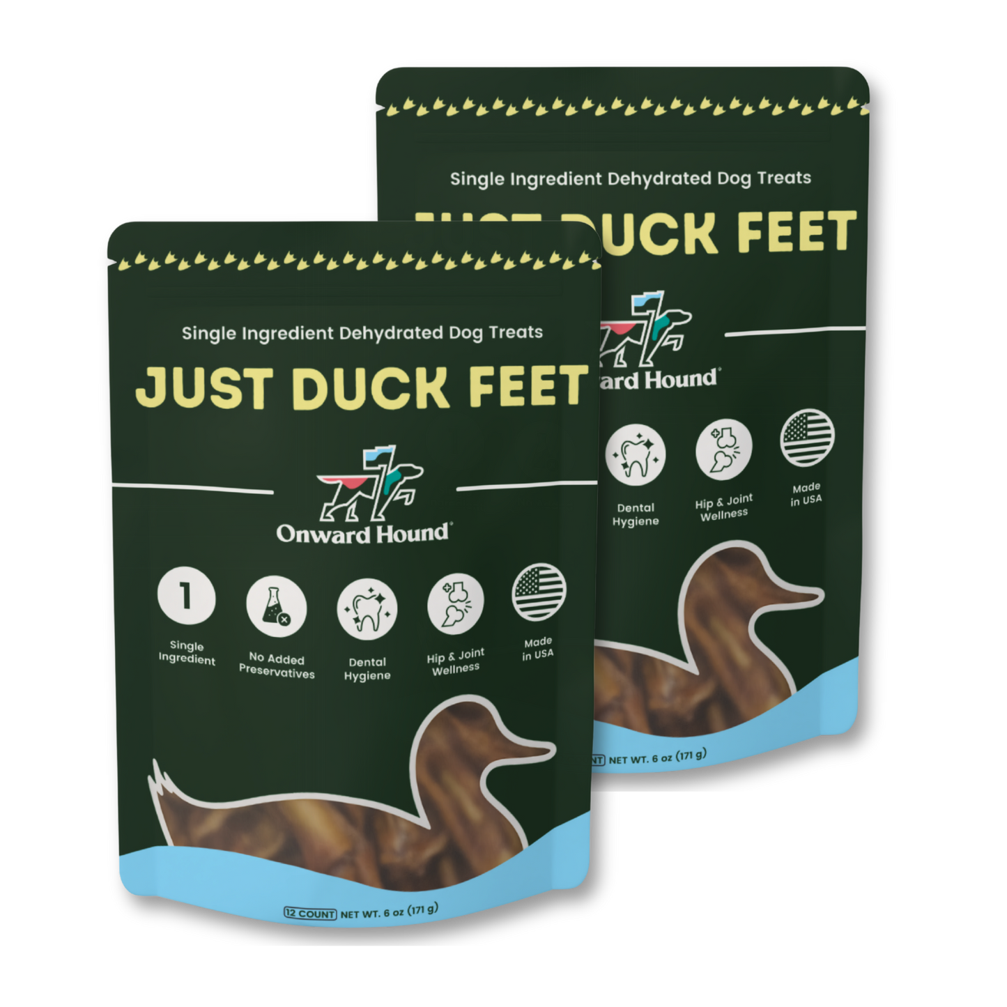 Onward Hound Just Duck Feet – Single Ingredient Natural Dog Chews