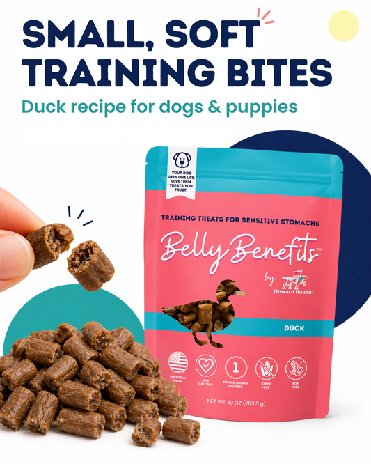 (Duck) Belly Benefits - Soft & Low Calorie Training Treats for Sensitive Stomachs