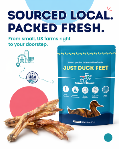 Onward Hound Just Duck Feet – Single Ingredient Natural Dog Chews