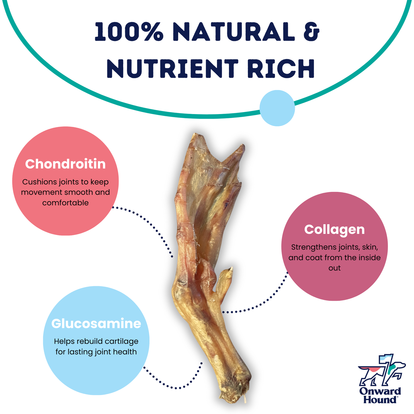 Onward Hound Just Duck Feet – Single Ingredient Natural Dog Chews