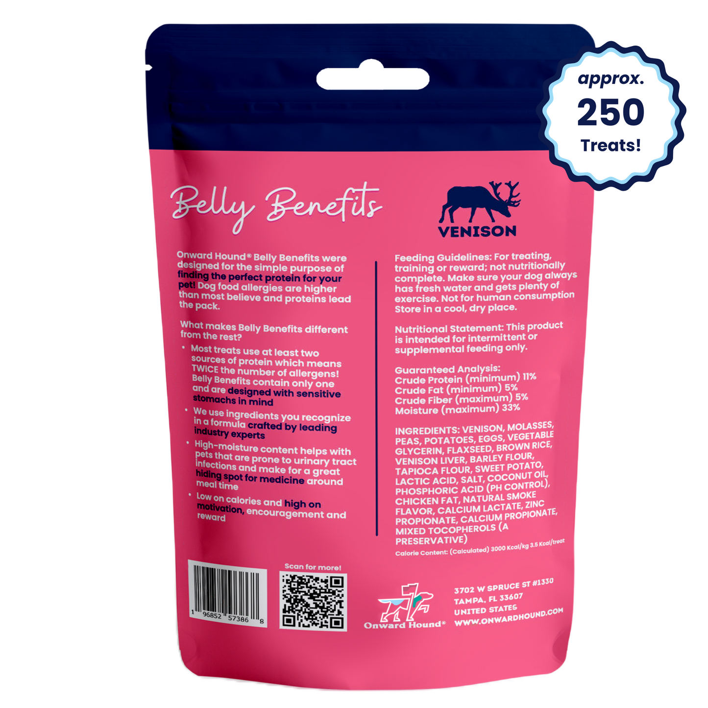 Onward Hound Belly Benefits 10oz (Venison)