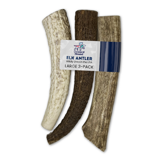 Onward Hound Elk Antler Chews - Hypoallergenic & Natural Dog Chews